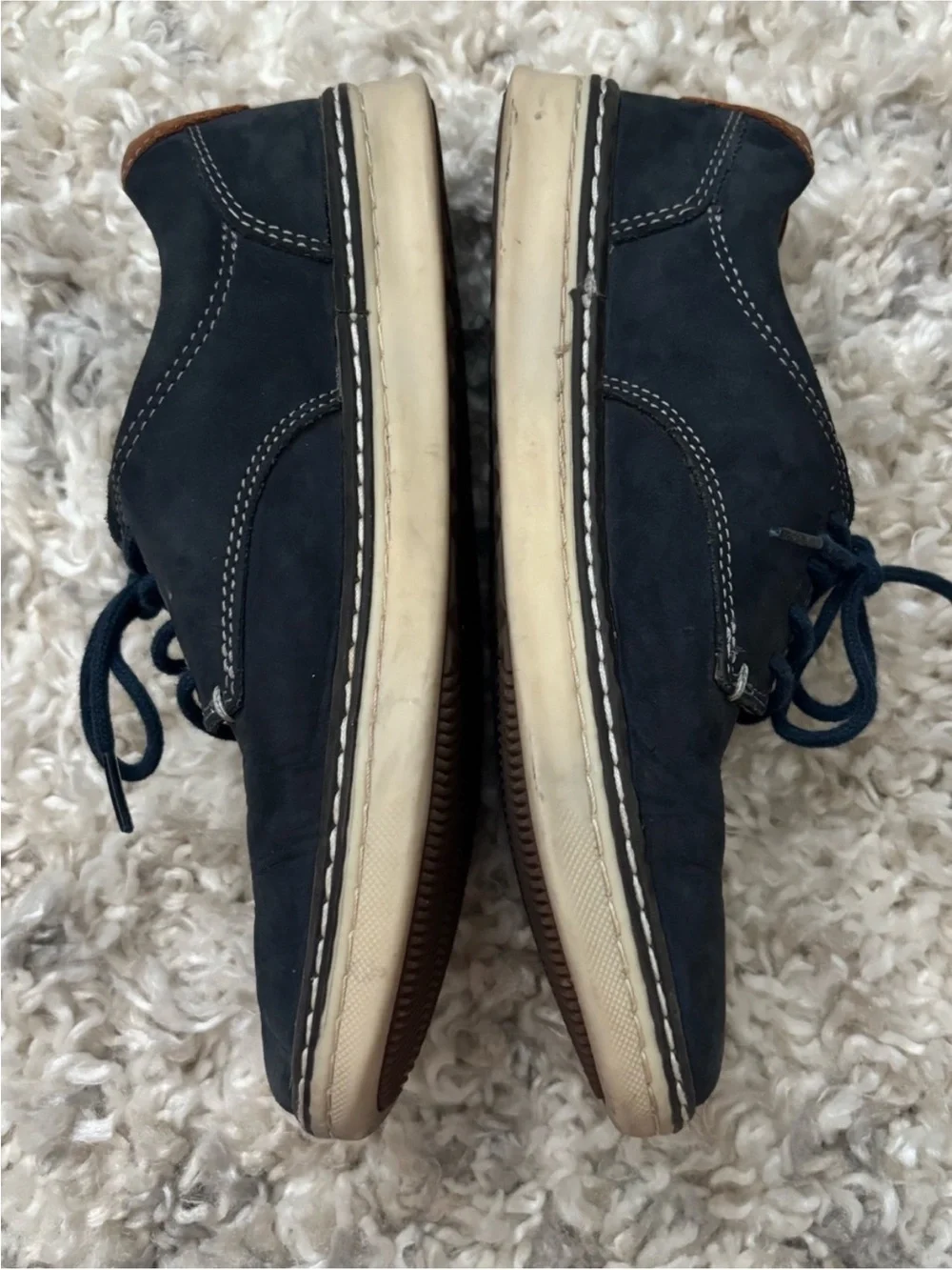 Johnston & Murphy Boys Navy Lace-Up Dress Shoes | Size 1M